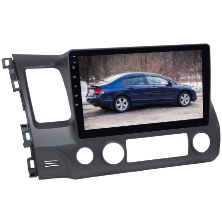 Штатная магнитола 10 дюймов для Honda Civic 2008 - 2012 гг. левый руль MEKEDE M6 Plus 3D 2295-5704 экран 2K Android 13 4+64 Gb